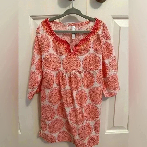 Calypso St. Barth for Target Girls Pink/Orange Tunic Dress size S - Picture 1 of 5